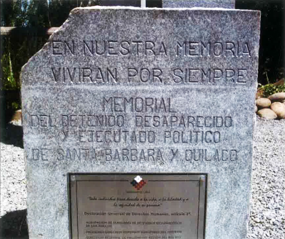 Reparación y Refacción Memorial del Detenido Desaparecido y Ejecutado Político de Santa Bárbara y Quilaco  